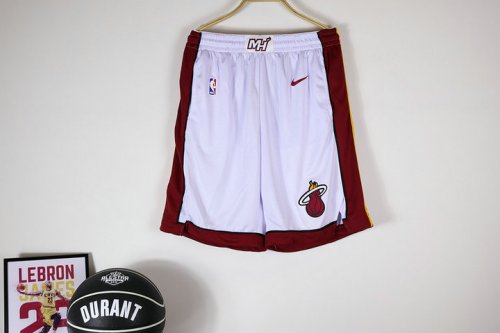 NBA Miami Heat shorts Blanc